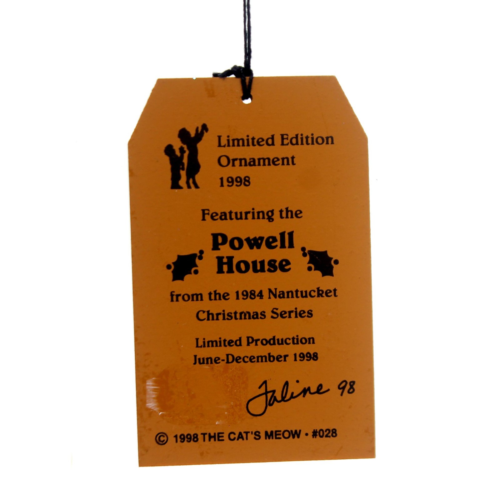 Cats Meow Village Powell House Ornament Wood Limited Edition 1998 Retired 028