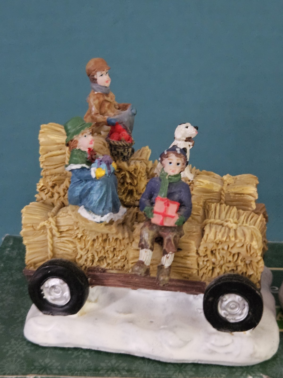 Holiday Inspirations House Accessory Santa Driving A TRACTOR Hayride