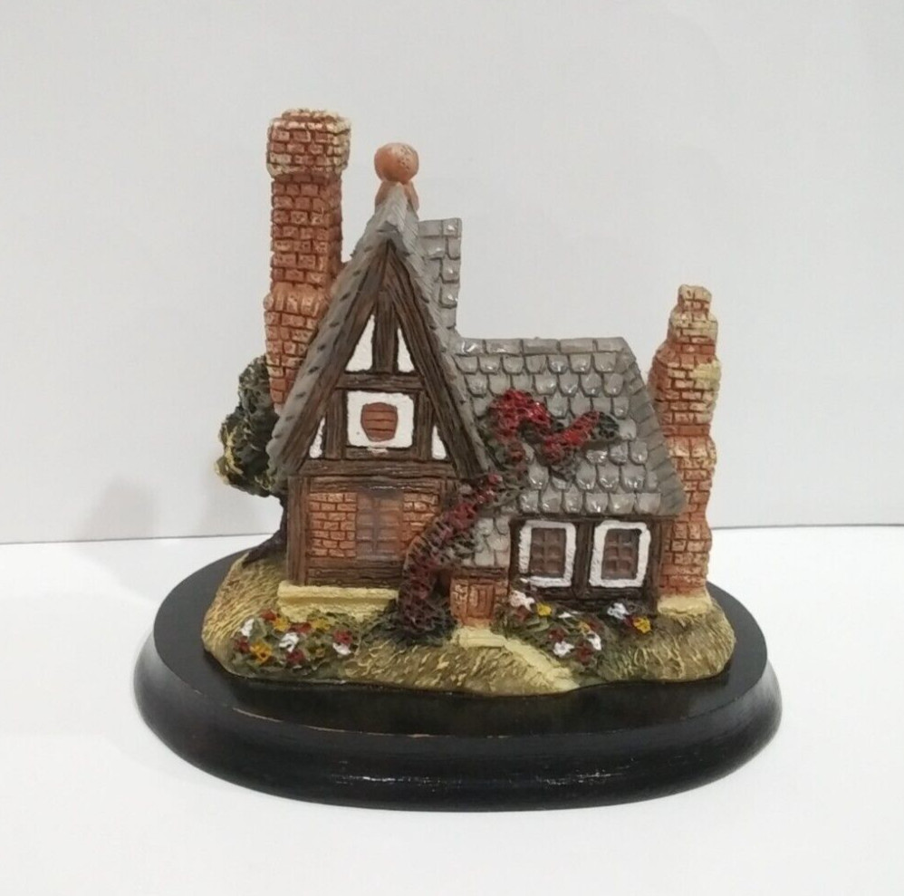 Cottage English Tudor House Figurine – 3.5″ Tall