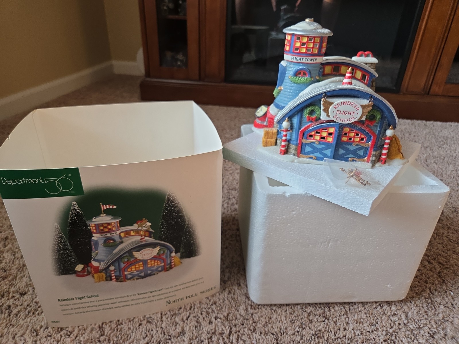 Department 56 North Pole Series — Reindeer Flight School (1998) Item #56404