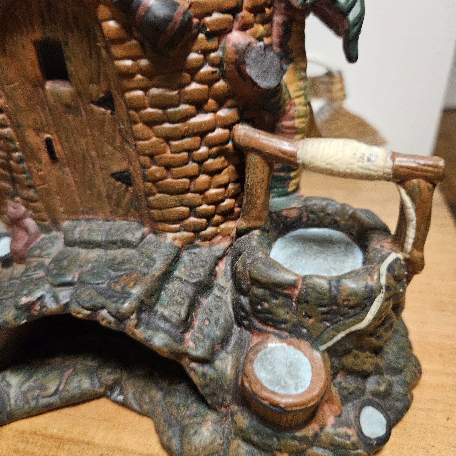 Vintage Ceramic Jerusalem Holy Land Village Buildings Lot of 3 Lighted Biblical