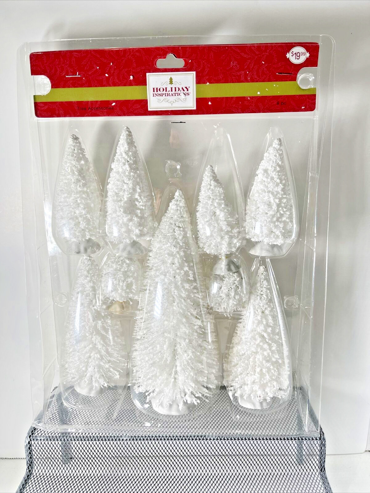 NEW OLD STOCK 2013 HOLIDAY INSPIRATIONS Christmas Village Snow Trees 9 Pk