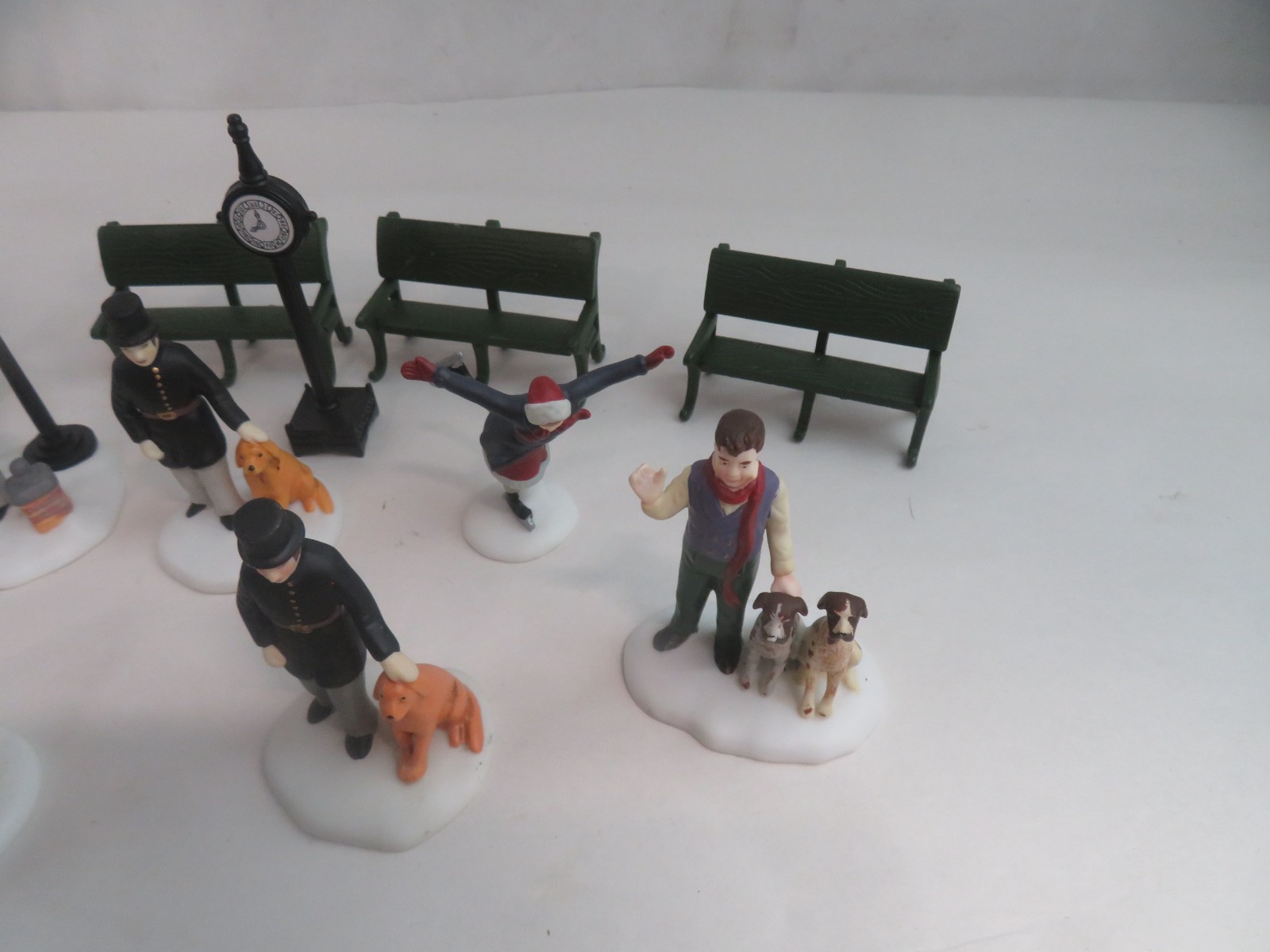 Lot of 12 Assorted Dept. 56 Christmas Village Figurines And 1 Lemax Figurine