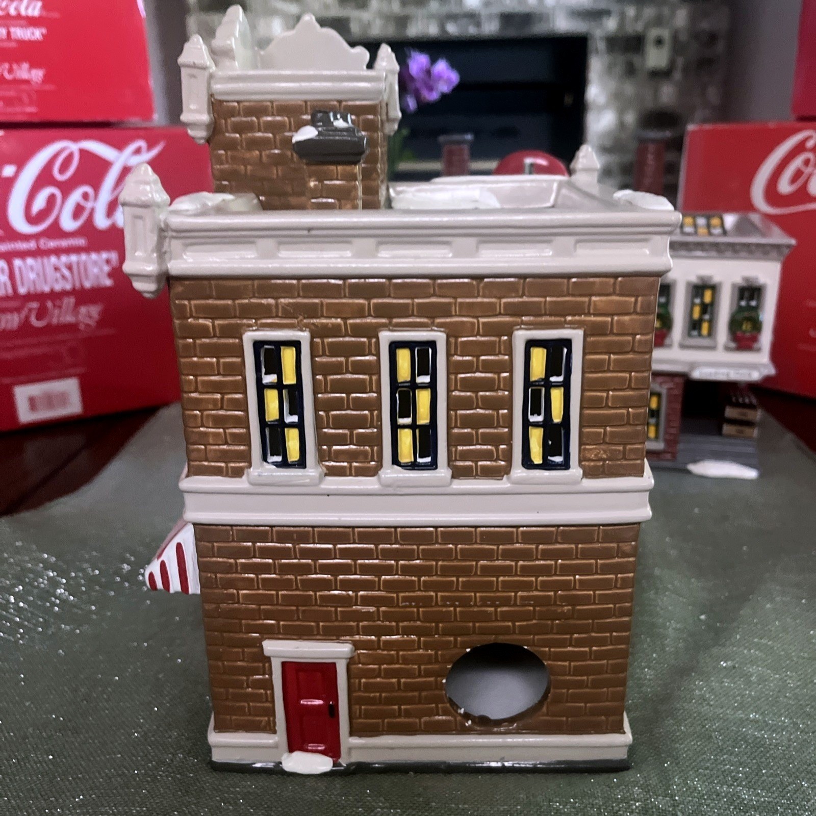 Dept 56 Snow Village COCA COLA Bundle~Plant, Drugstore, Delivery Truck & Men ***