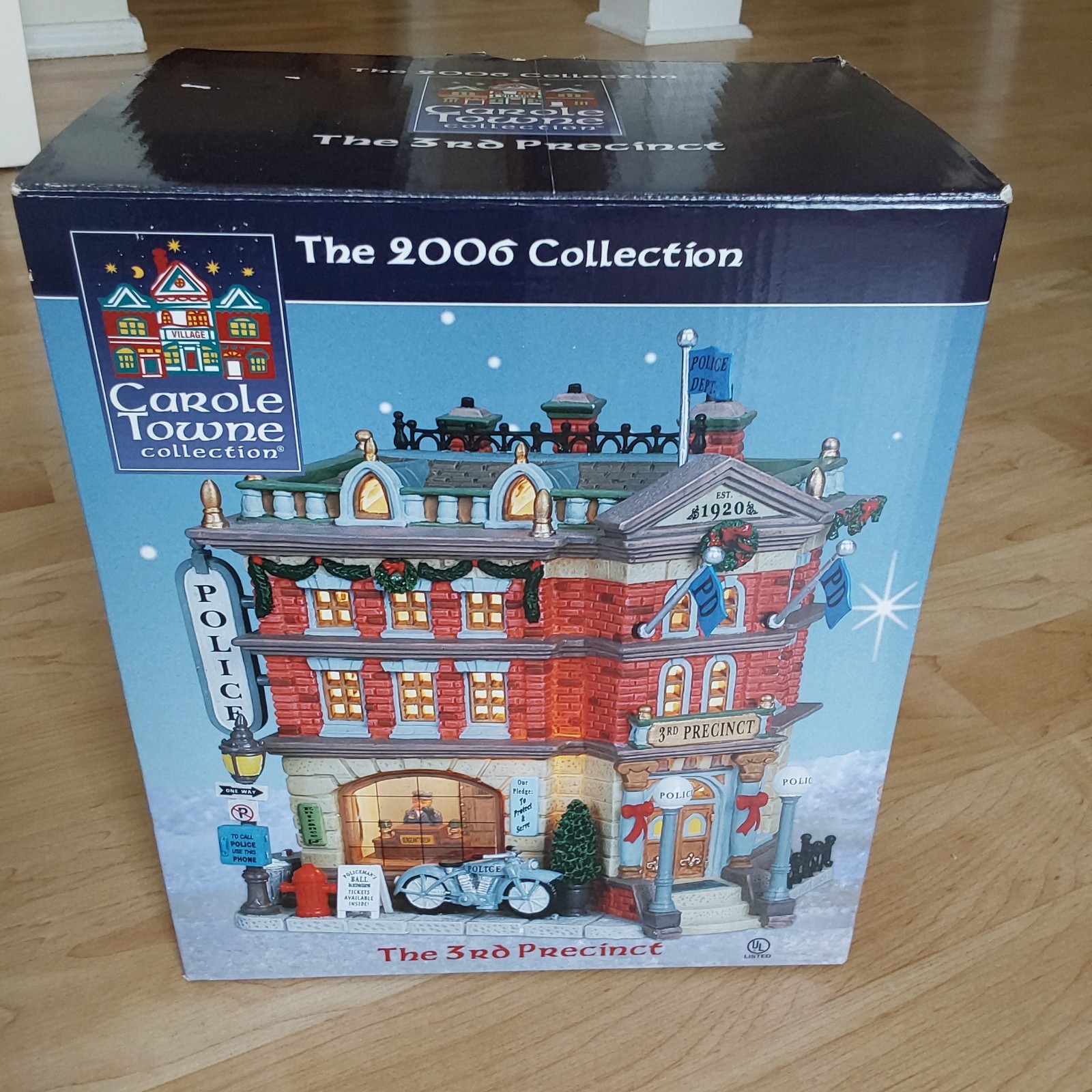 Vintage Lemax 2006 Carole Towne Collection The 3rd Precinct Police Station READ