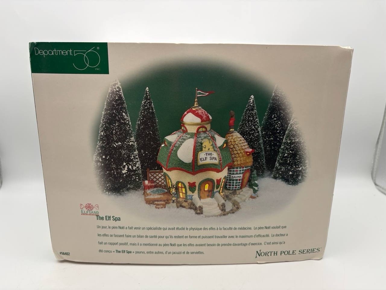 NEW Department 56 “The Elf Spa” #56402 North Pole Series Elf Land – 1998