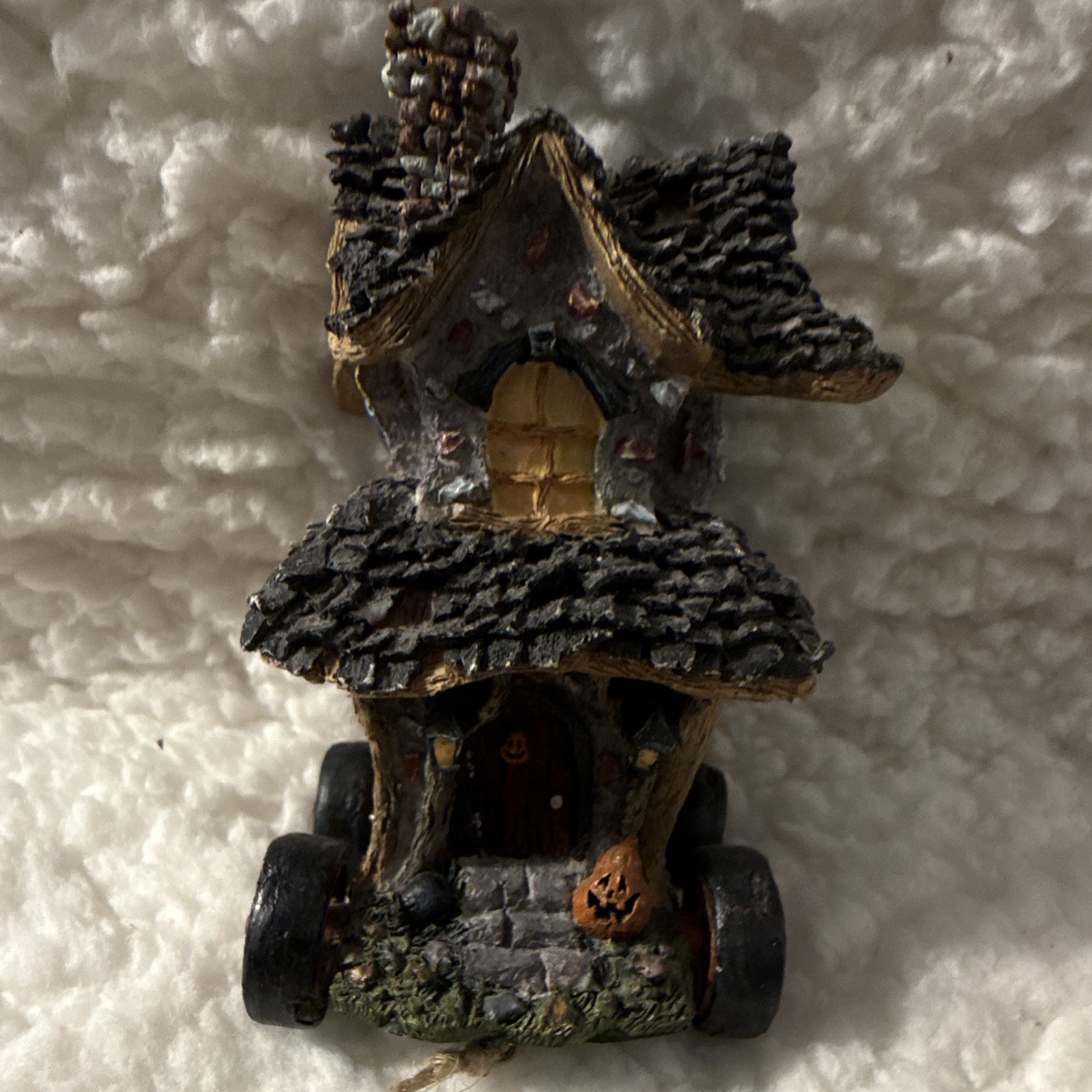 Boyd’s Halloween Haunted House on Wheels Village House, Resin Hand Painted, 2005