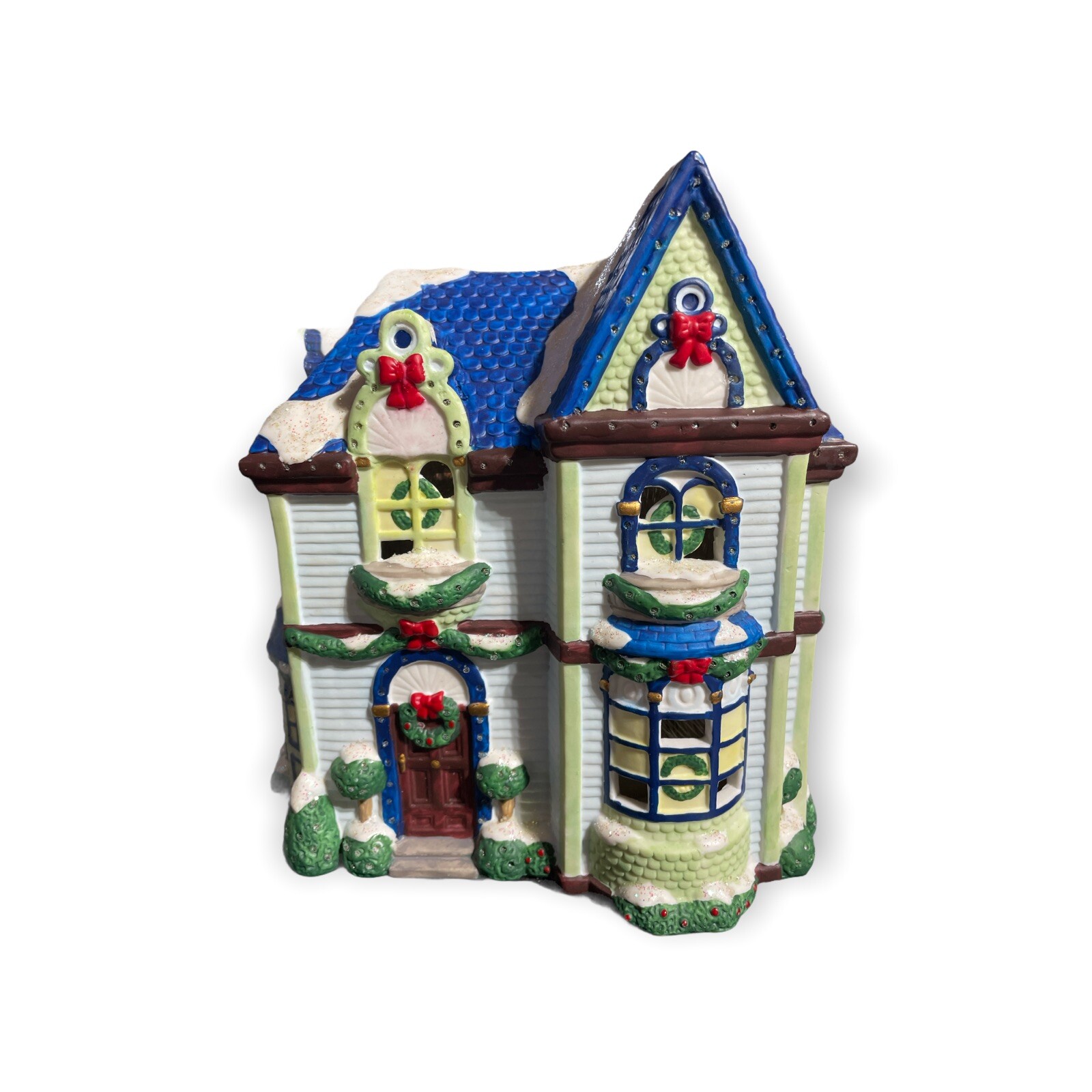 Little Town USA Welcome House Bed and Breakfast Lights New In open Box