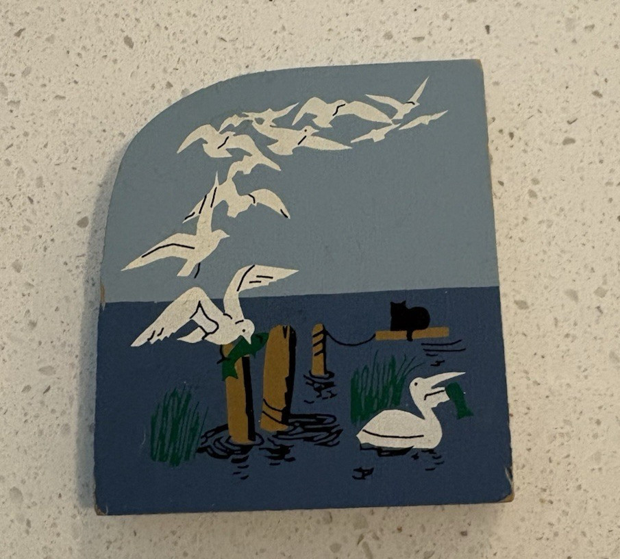 Cat’s Meow Village “SEAGULLS” 1996 Boardwalk Ocean City Maryland Shelf Sitter