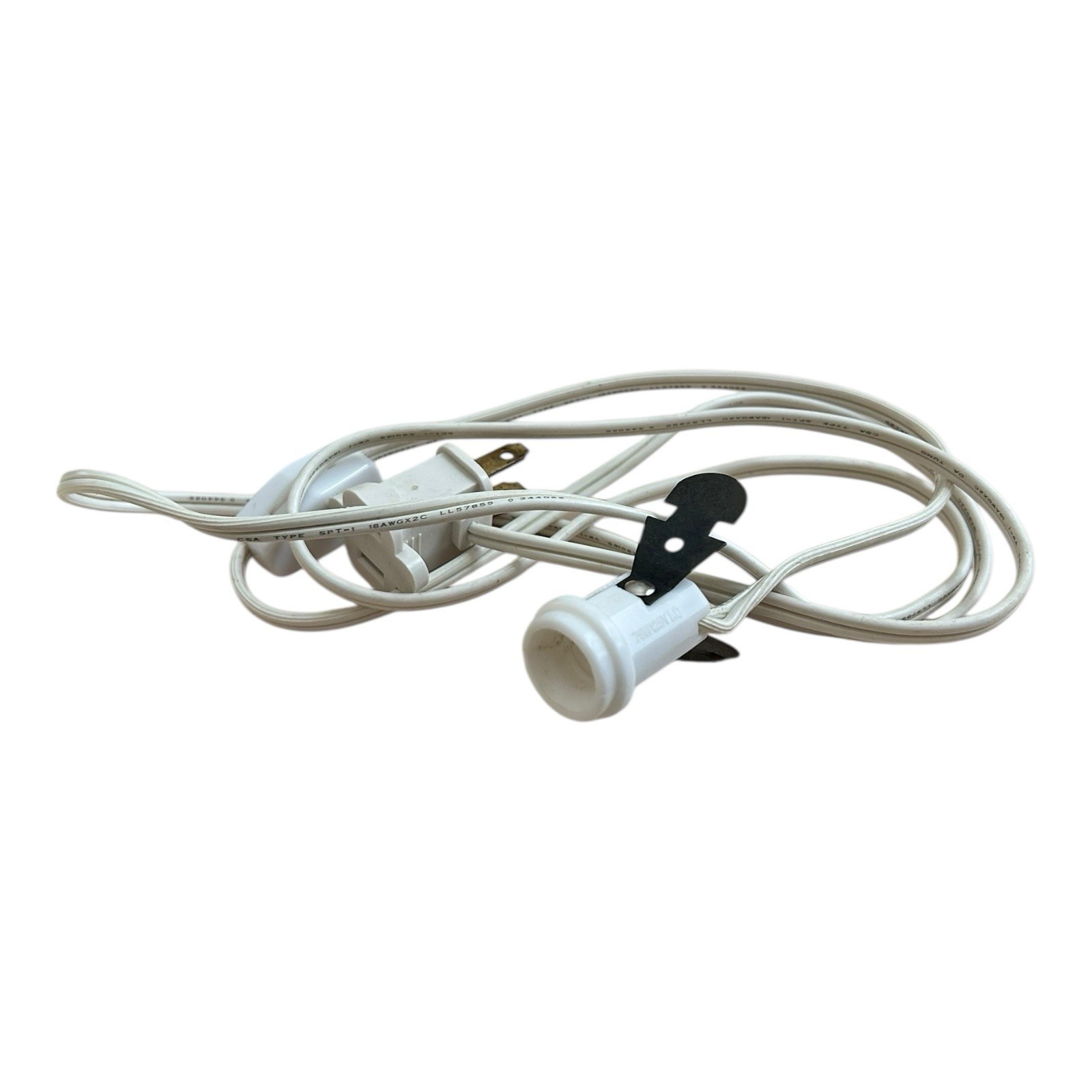 Dept 56 Village Single Cord No Light Bulb 5’ On Off Switch EUC Lights Accessory
