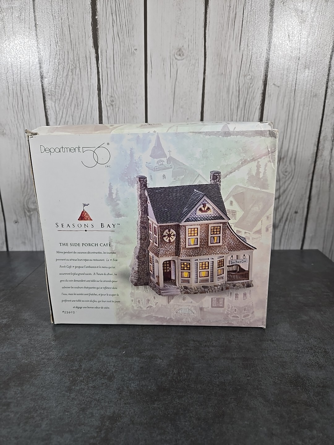 Dept 56 Seasons Bay The Side Porch Cafe Lighted House 1998 First Edition New In