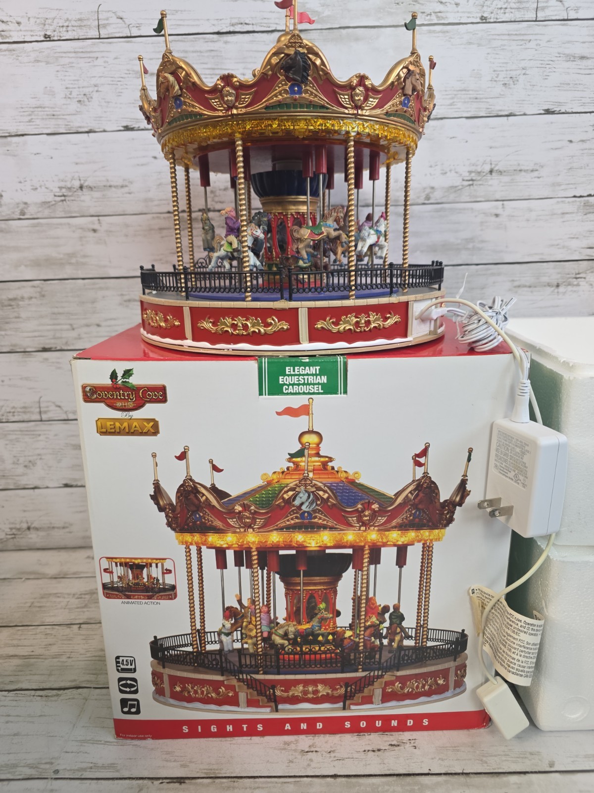 Coventry Cove Equestrian Carousel by Lemax Parts Only