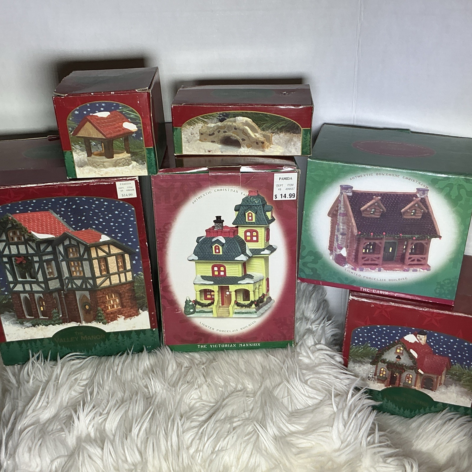 Seasonal Specialties Christmas Collectible Building lot of 4 complete Bridge Wel