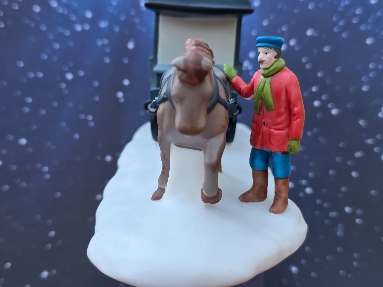 Dept 56 Christmas In The City HORSE 1989 RIVER STREET ICE HOUSE CART 5959-5