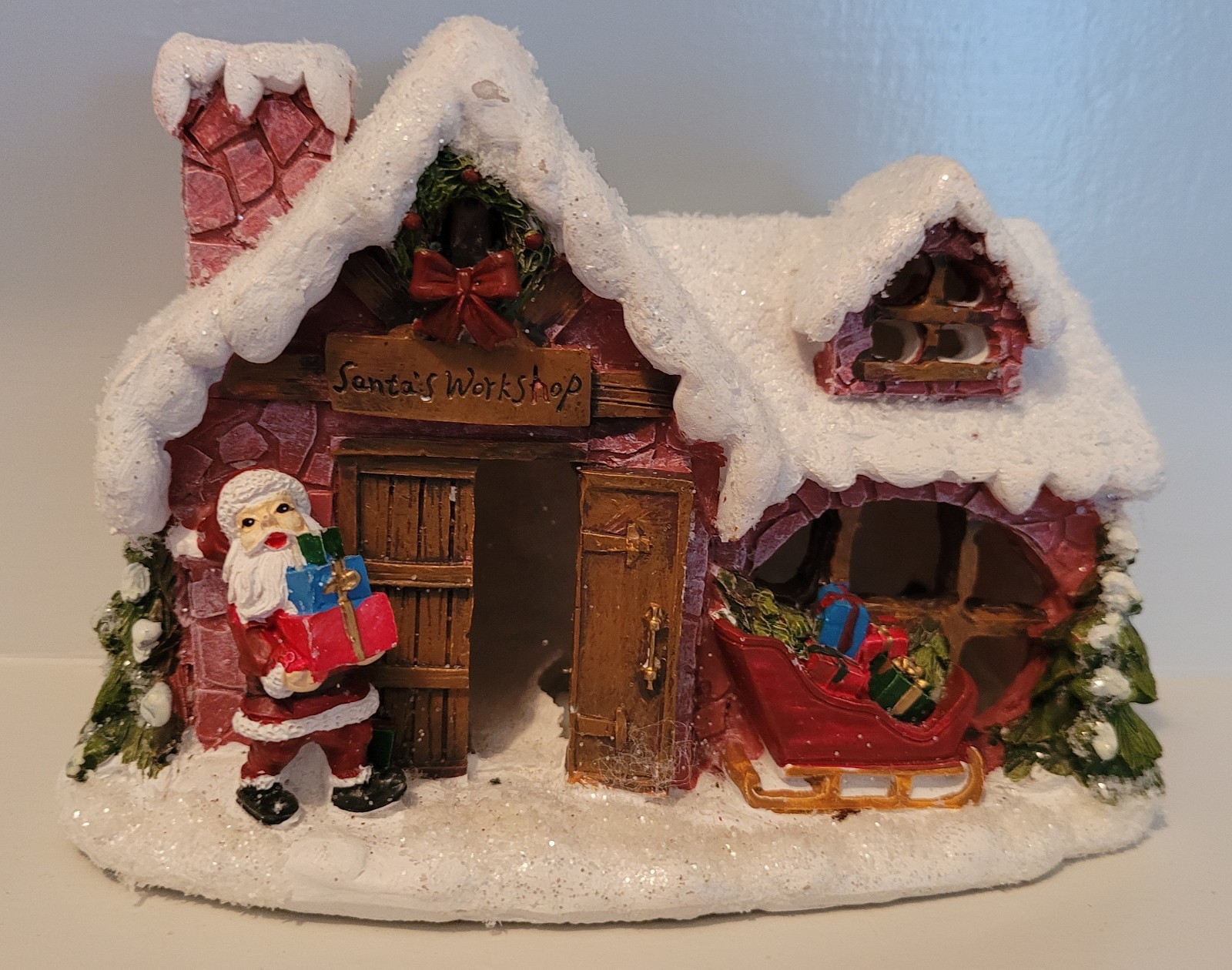 Celebrate It Tiny Treasures “Santa’s Workshop” Snow Covered 519833