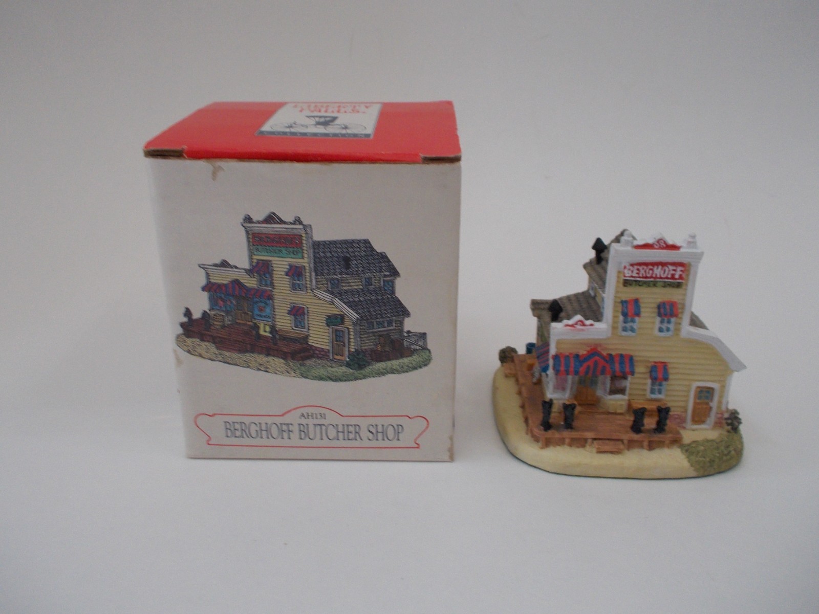LIBERTY FALLS Berghoff Butcher Shop AH131 Miniature Village House w/ Box