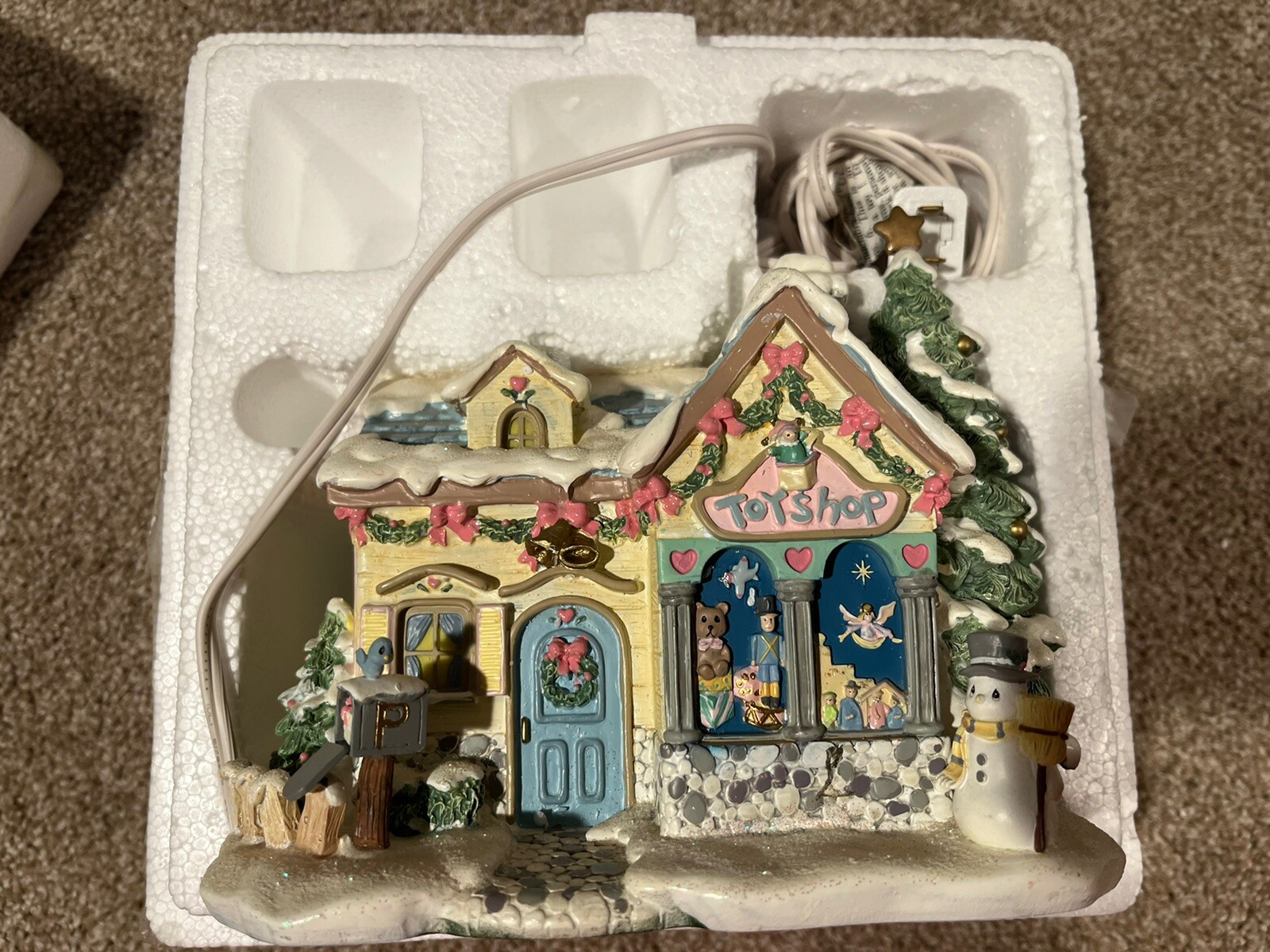 Hawthorne Village Precious Moments Tiny Treasure Toy Shop W/ COA