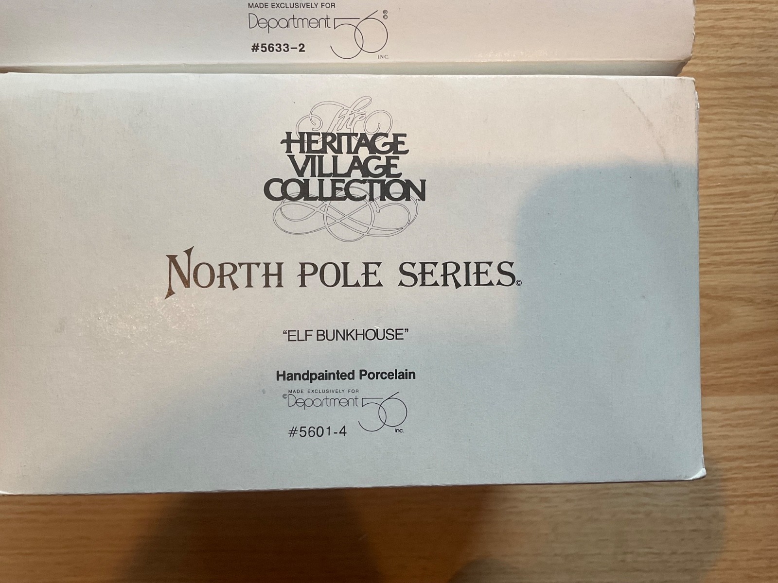 Lot of 2 Dept 56 North Pole Pieces Elf Snow Cone Works & Elf Bunkhouse Free Ship