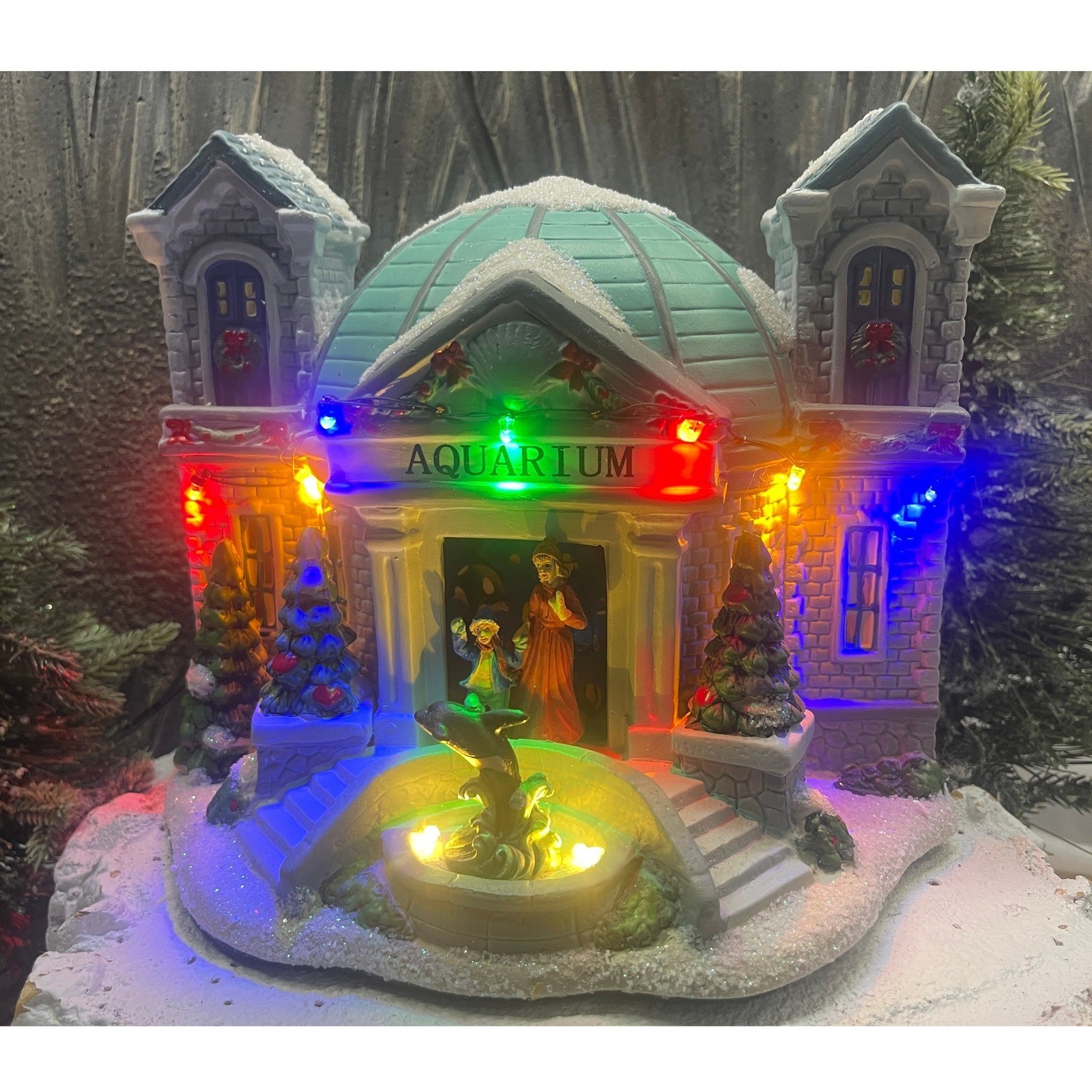 Carole Towne Collection 2022 AQUARIUM LED Light Up Christmas Village 4950847