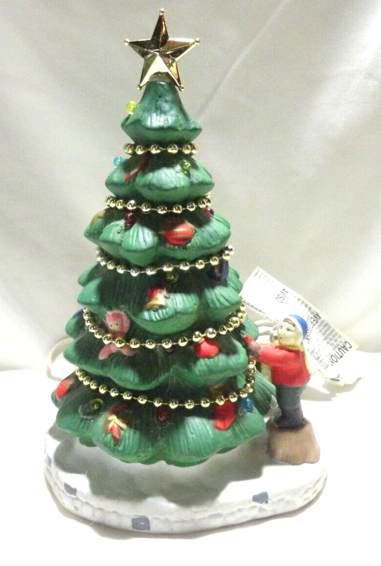 NOMA DICKENSVILLE PORCELIAN MULTI COLOR LIGHTED TREE #61901🎄