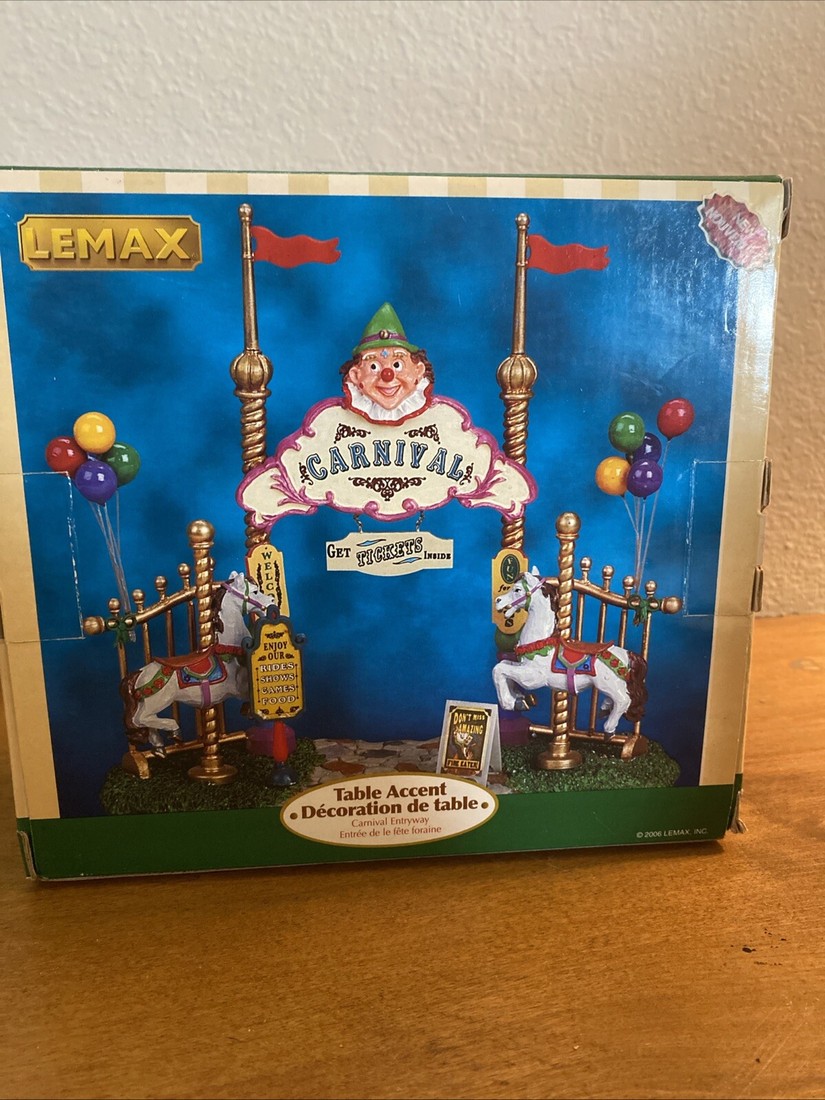 Lemax 63580 Carnival Entryway Entrance Retired Village Table Accent 2006