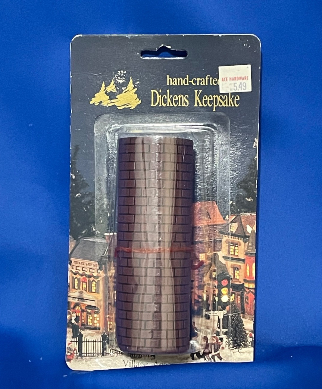 Dickens Keepsake VTG Brick Wall Roll Village Accessory Hand-Crafted NOS