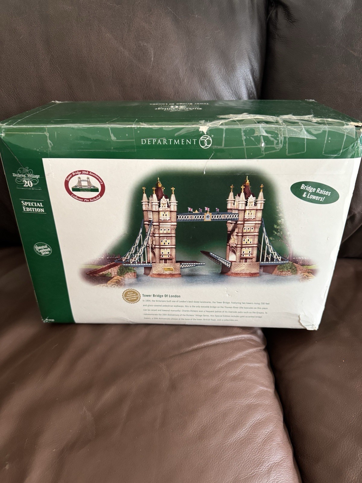 Dept 56 Dickens Village Tower Bridge of London Historical Retired 56.58721 READ