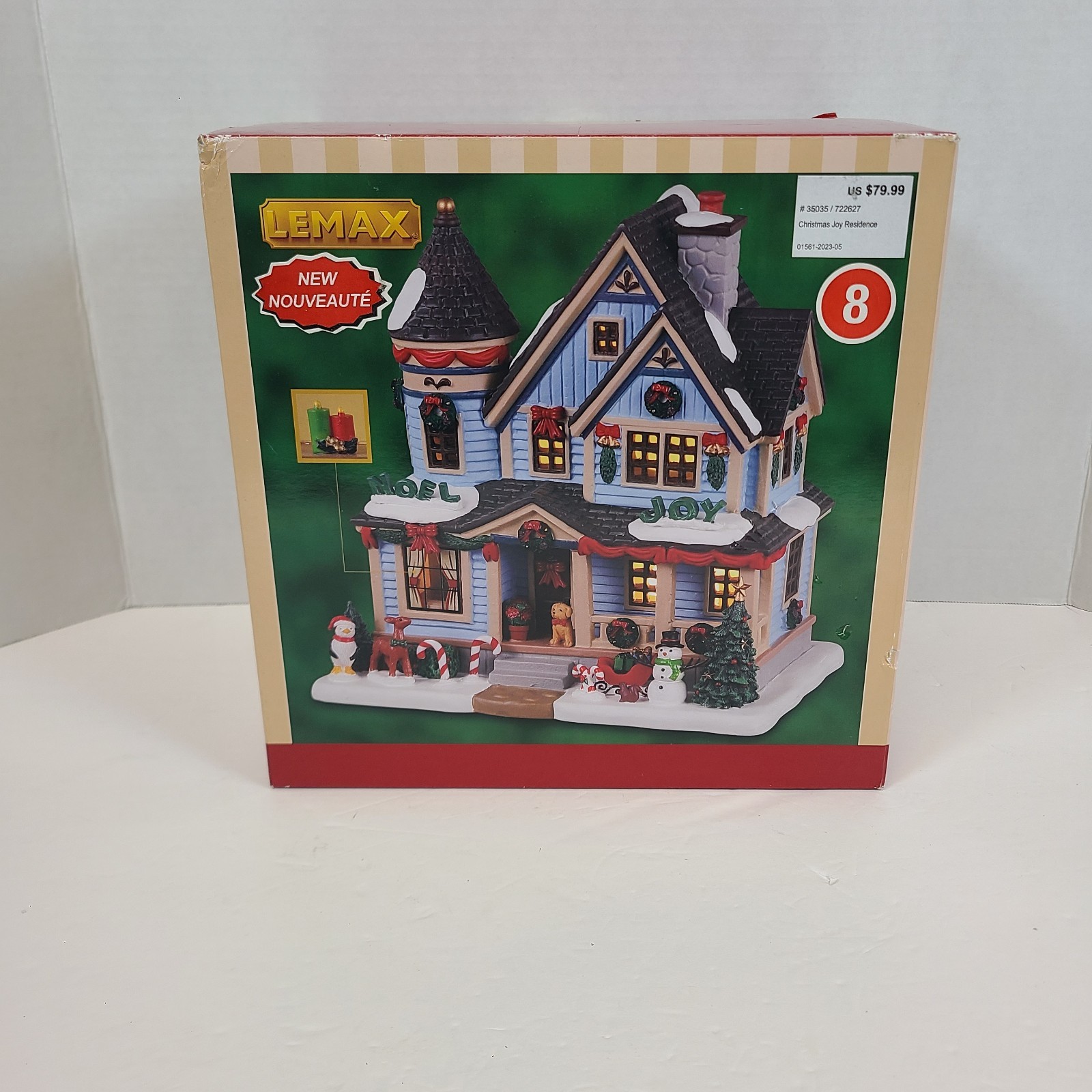 Lemax “Christmas Joy Residence” Porcelain Lighted Building 2023 Excellent & RARE