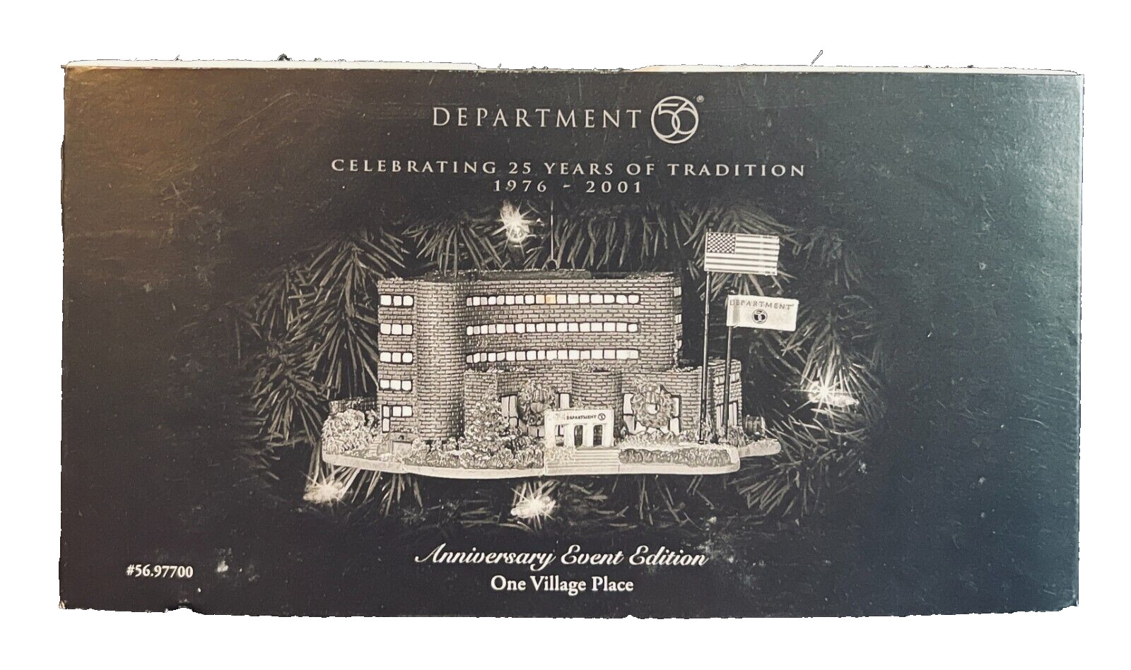 RARE Dept 56 “ONE VILLAGE PLACE” 25th Anniversary Event Ed. #97700 2001