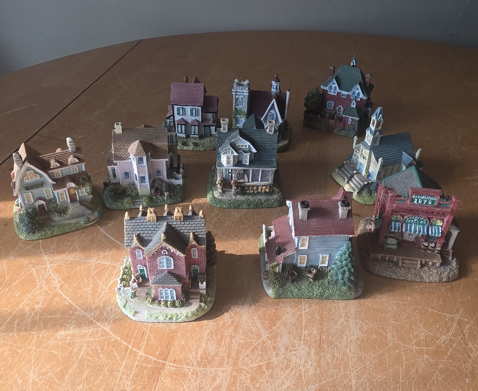 International Resourcing Service Inc Miniature Village Houses Lot of 12