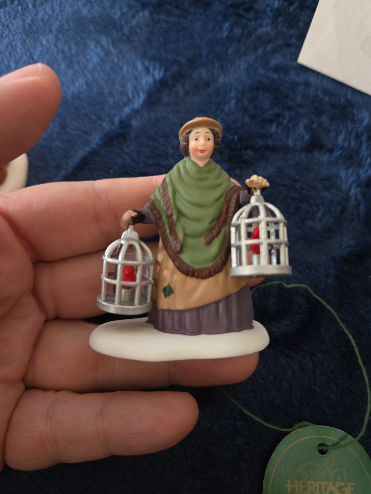 Department 56 Heritage Village The Bird Seller Set Of 3 5803-3 W/box EUC