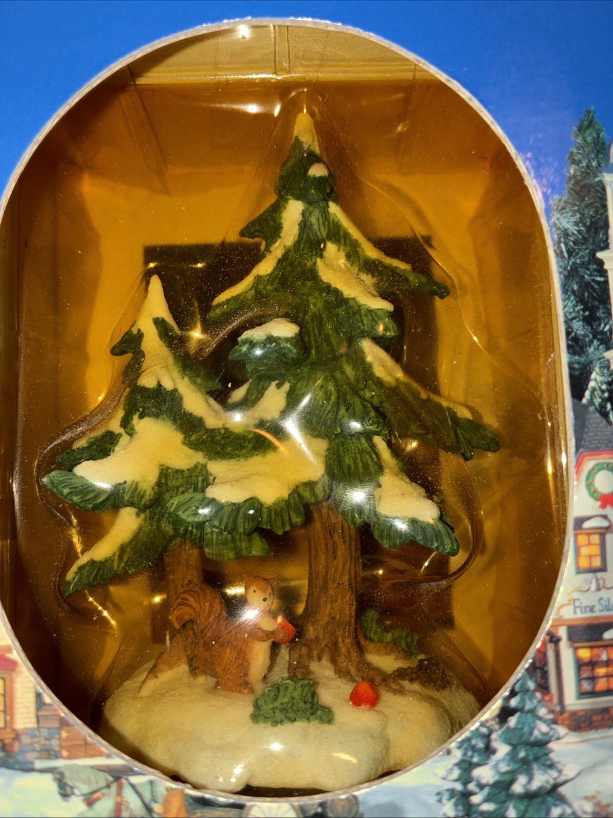 Christmas Village Decor Mixed Lot Of 14 Figurine People Trees Display