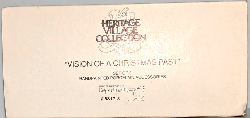 Department 56 Heritage Village Vision Of A Christmas Past #5817-3 Accessories