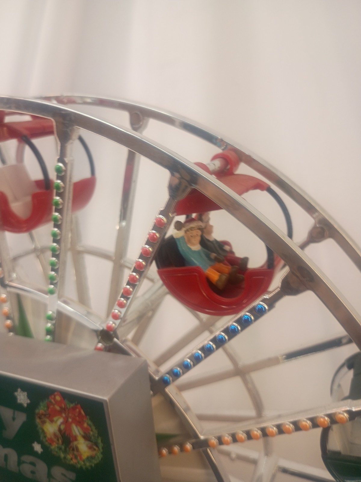 Vintage Maisto Musical Winter Wonder Ferris Wheel Toy Merry Xmas TESTED WORKS