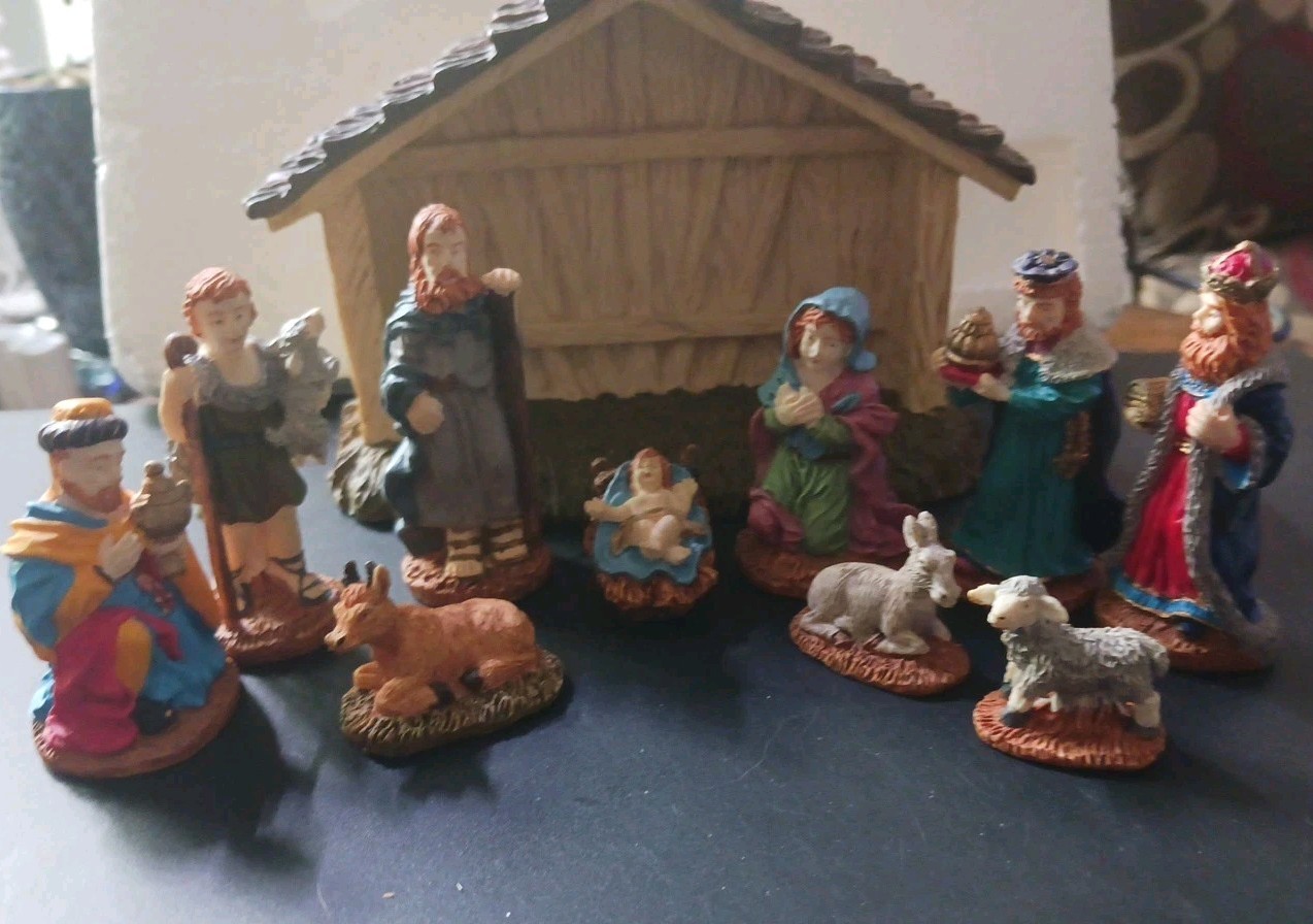 Vintage Lemex Nativity Set Christmas Village Collection