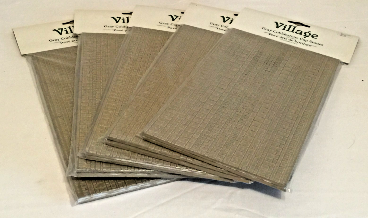 Dept. 56 Village – Gray Cobblestone CAP STONES – NEW (D70)