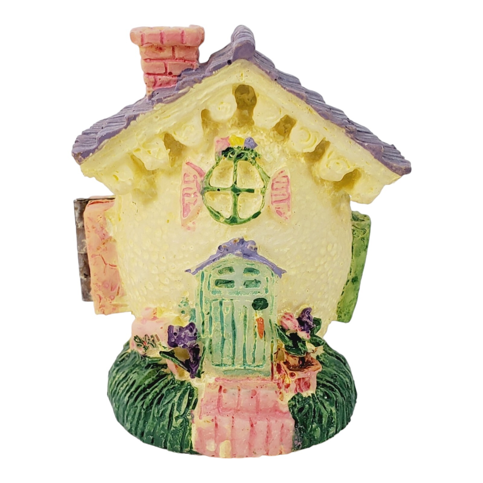 Rabbit Cottage Hinged Diorama Bunny Family Easter 2.5″ Tall
