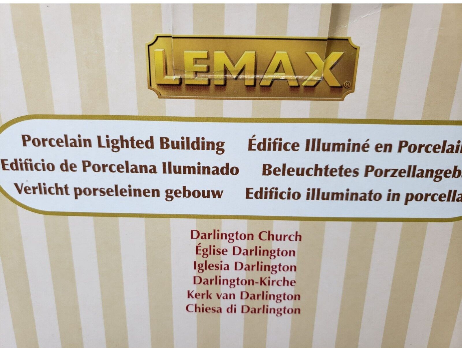 Lemax Lighted Darlington Church Christmas CADDINTON Village SERIES IN BOX