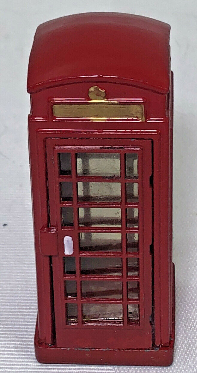 LEMAX Telephone Booth Metal Christmas Village Accessory INV280