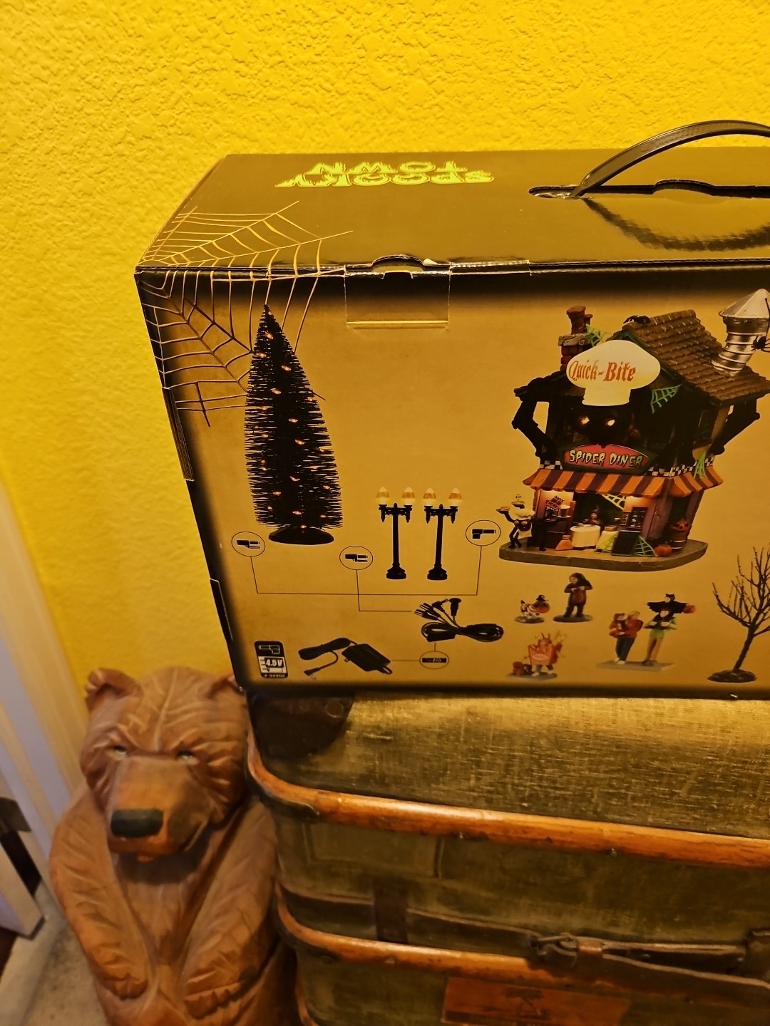 Lemax Spooky Town Halloween Quick Bite Spider Diner New In Box
