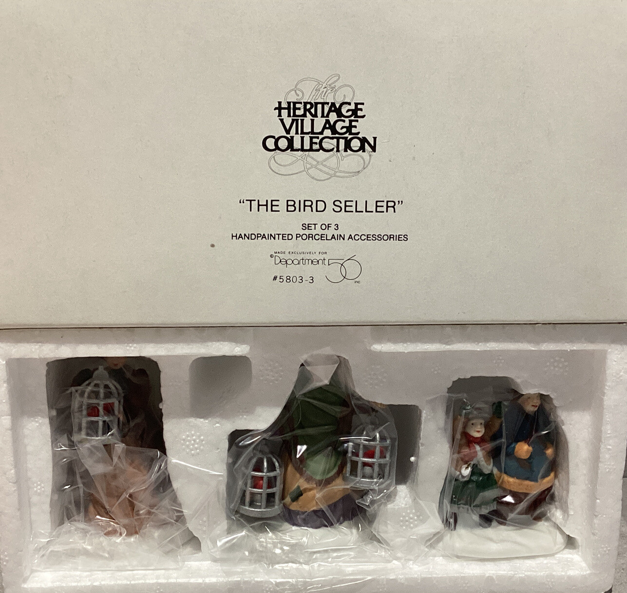 Dept. 56 Dickens Village The Bird Seller Set Of 3 #5803-3