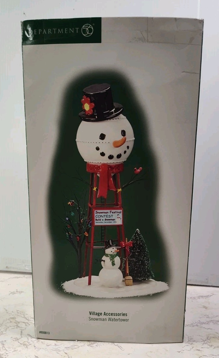 Dept 56 Snowman Water Tower 800013