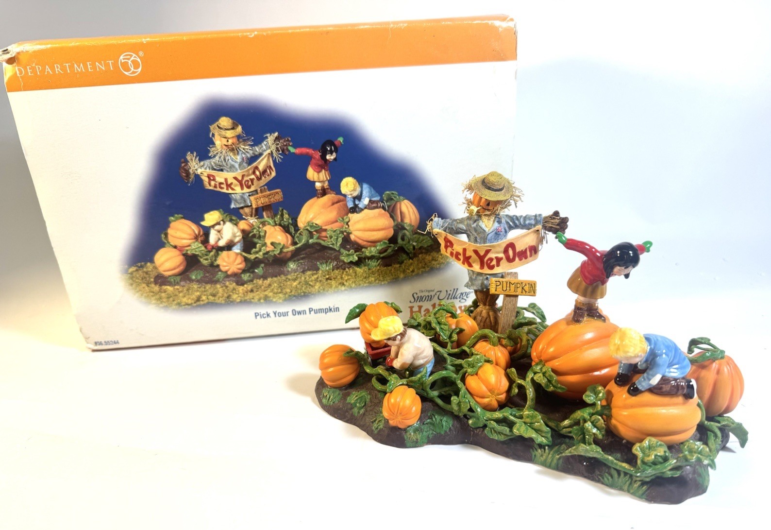 Dept 56 Pick Your Own Pumpkin Halloween Village Accessories #55244 In Box