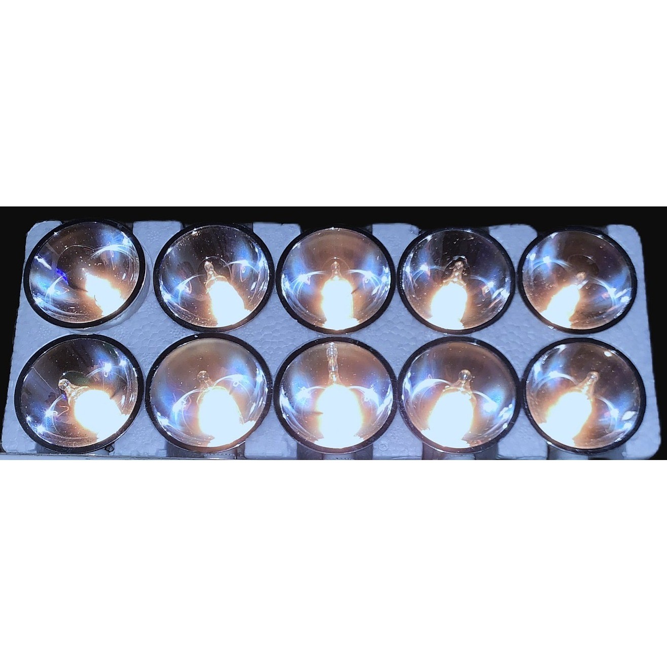 NIB Dept 56 Village Displays String of 2″ Flood Spotlights x10 Clip-On 52779 New