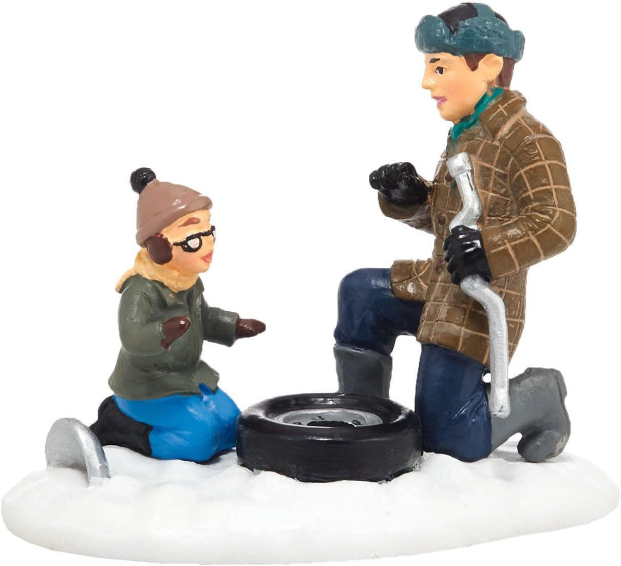 a Christmas Story Village Oh, Fudge! Accessory, 2 Inch, Green, Brown