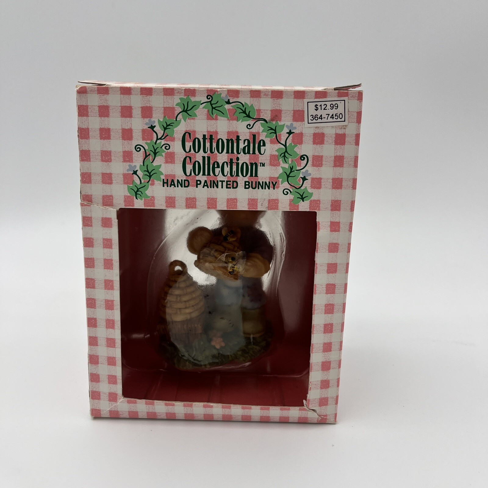 VTG 1997 Cottontale Collection Hand Painted Bunny- Easter