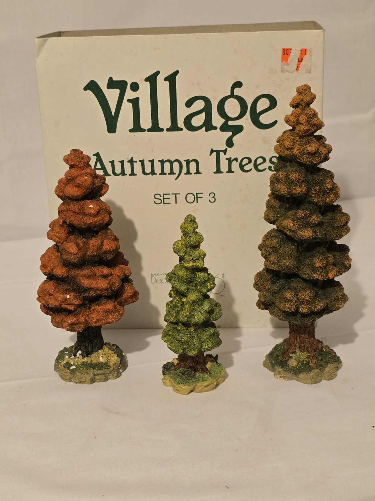 Dept 56 Village Accessories Autumn Trees Set of 3 #52616 in Box Vintage