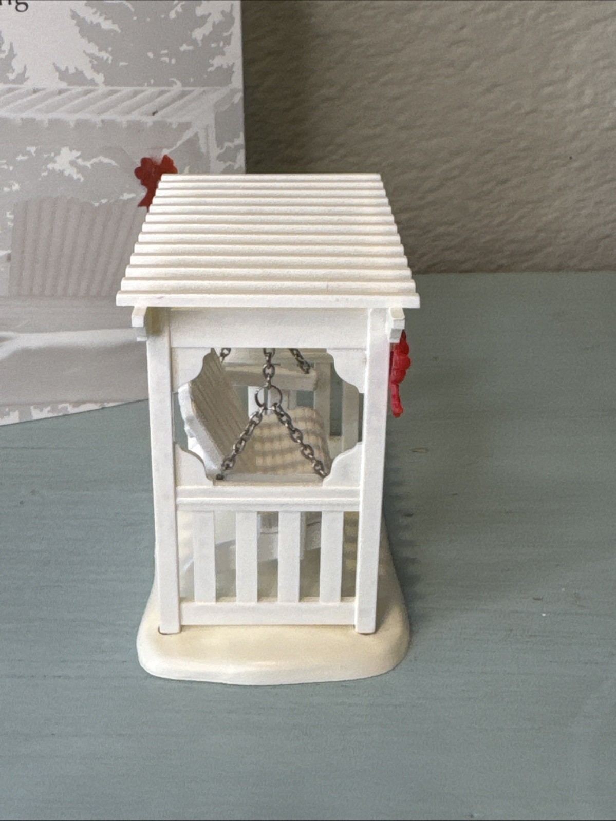 Dept 56 Village Accessories – Picket Lane Garden Swing – 4033842 w Box