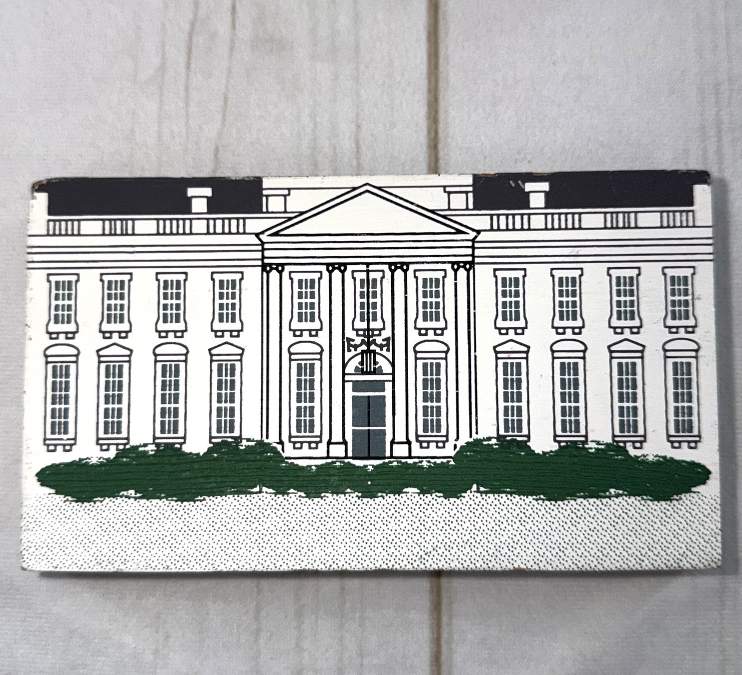 1991 The Cat’s Meow Village Washington DC Series White House Shelf Sitter Signed