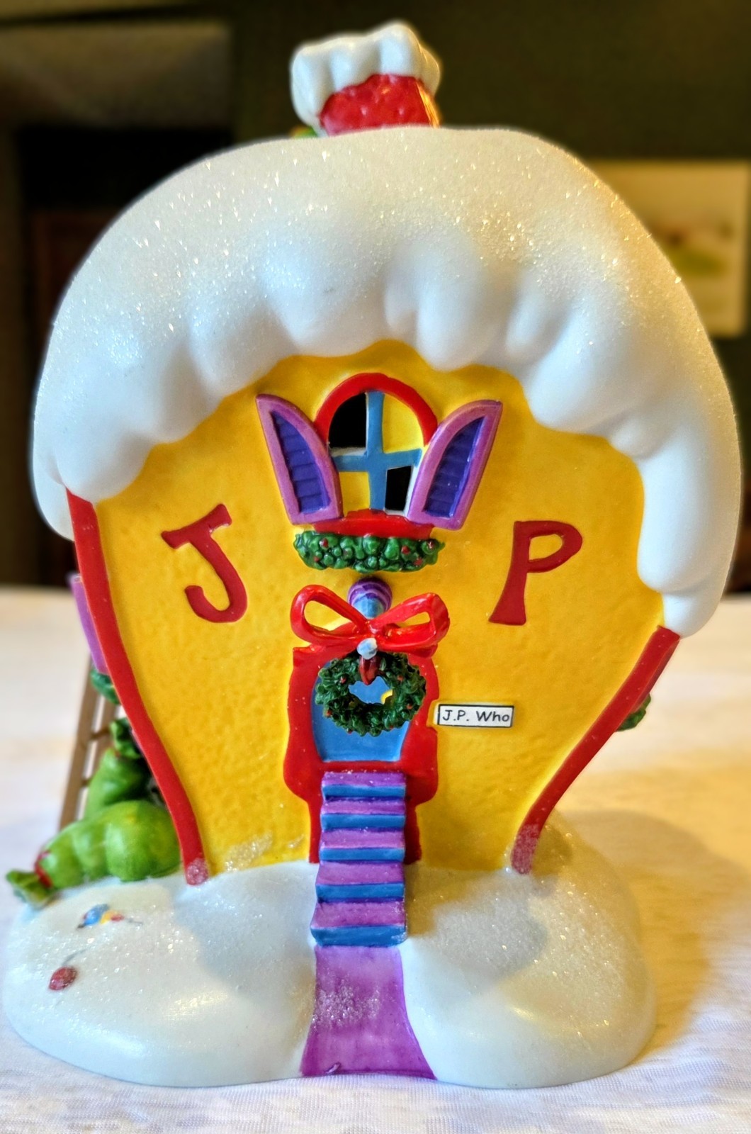 Department 56 Grinch Cindy-Lou Who House Illuminated Porcelain Christmas Decor